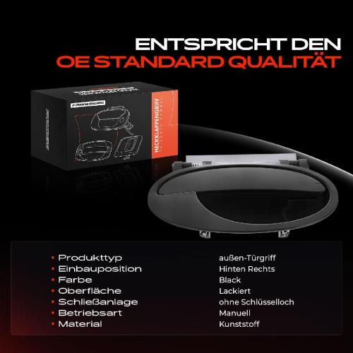 1x Türgriff Hinten Rechts außen für Opel Corsa C Kasten/Schrägheck Meriva 1.0L 1.2L 2000-2012 Bild 1x Türgriff Hinten Rechts außen für Opel Corsa C Kasten/Schrägheck Meriva 1.0L 1.2L 2000-2012