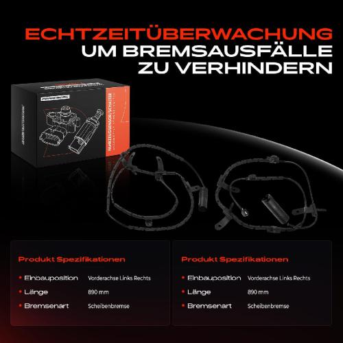 Frankberg 2x Warnkontakt Bremsbelagverschleiß Vorderachse für MINI Mini Cabriolet R50 R53 R52 Bild Frankberg 2x Warnkontakt Bremsbelagverschleiß Vorderachse für MINI Mini Cabriolet R50 R53 R52