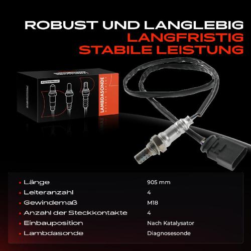 1x Lambdasonde Diagnosesonde Nach Katalysator für VW Golf IV 1J1 Bora 1J2 New Beetle 1Y7 Audi	A3 TT Bild 1x Lambdasonde Diagnosesonde Nach Katalysator für VW Golf IV 1J1 Bora 1J2 New Beetle 1Y7 Audi	A3 TT