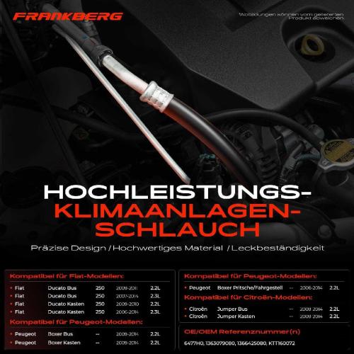 1x Hochdruckleitung Klimaanlage für Fiat Ducato Citroën Jumper Peugeot Bild 1x Hochdruckleitung Klimaanlage für Fiat Ducato Citroën Jumper Peugeot