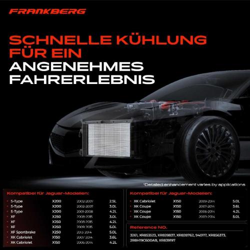 1x Kondensator Klimaanlage für Jaguar S-Type X200 XF X250 XK X150 Bild 1x Kondensator Klimaanlage für Jaguar S-Type X200 XF X250 XK X150