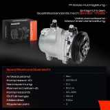 1x Klimakompressor für Smart Fortwo 450 0.6L-0.8L Roadster 452 0.7L 2003-2007