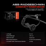 1x ABS Sensor Hinterachse beidseitig für Mercedes-Benz A-Klasse W169 B-Klasse W245 1.5L 2.0L 1.7L 2004-2012