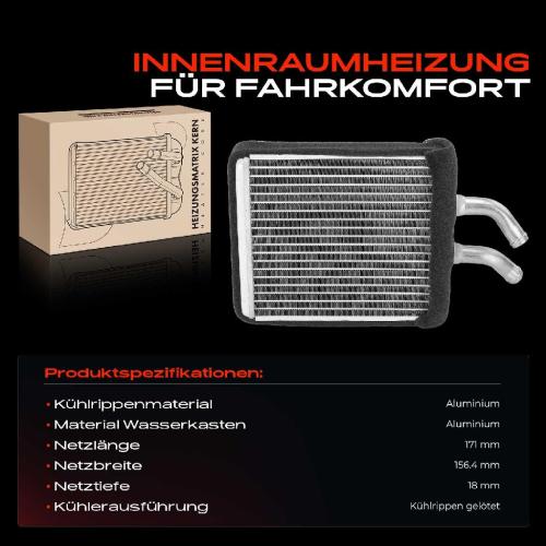 1x Wärmetauscher Innenraumheizung für KIA Rio Schrägheck DC 1.3L 1.5L 2000-2005 Bild 1x Wärmetauscher Innenraumheizung für KIA Rio Schrägheck DC 1.3L 1.5L 2000-2005