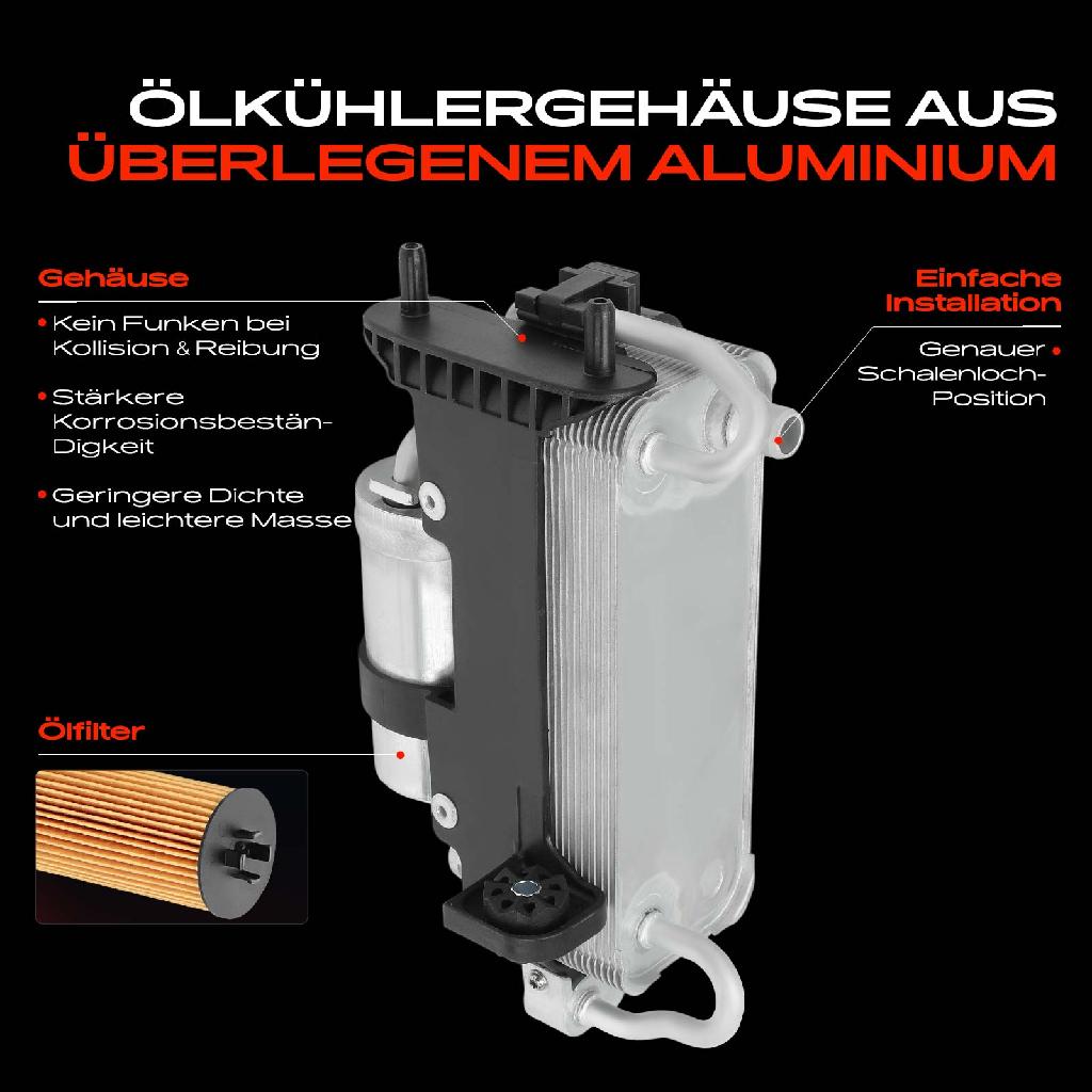 1x Ölkühler Automatikgetriebe für BMW 5er Touring 6 Gran Turismo 2.0L