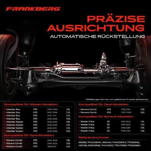 1x Lenkgetriebe Servolenkgetriebe für Nissan Interstar Opel Movano Renault MasterII Bild 1x Lenkgetriebe Servolenkgetriebe für Nissan Interstar Opel Movano Renault MasterII