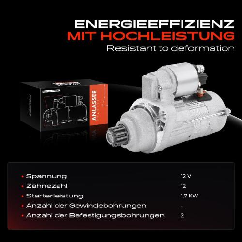 1x Anlasser Starter für VW Beetle Caddy MPV Kasten/MPV Golf Plus Sportsvan VI Variant VII Jetta Polo Touran Bild 1x Anlasser Starter für VW Beetle Caddy MPV Kasten/MPV Golf Plus Sportsvan VI Variant VII Jetta Polo Touran
