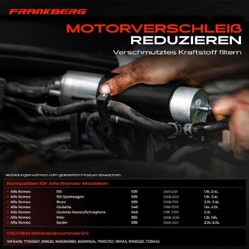1x Kraftstofffilter für Opel Combo Fiat Doblo Alfa Romeo 159 Peugeot Bild 1x Kraftstofffilter für Opel Combo Fiat Doblo Alfa Romeo 159 Peugeot