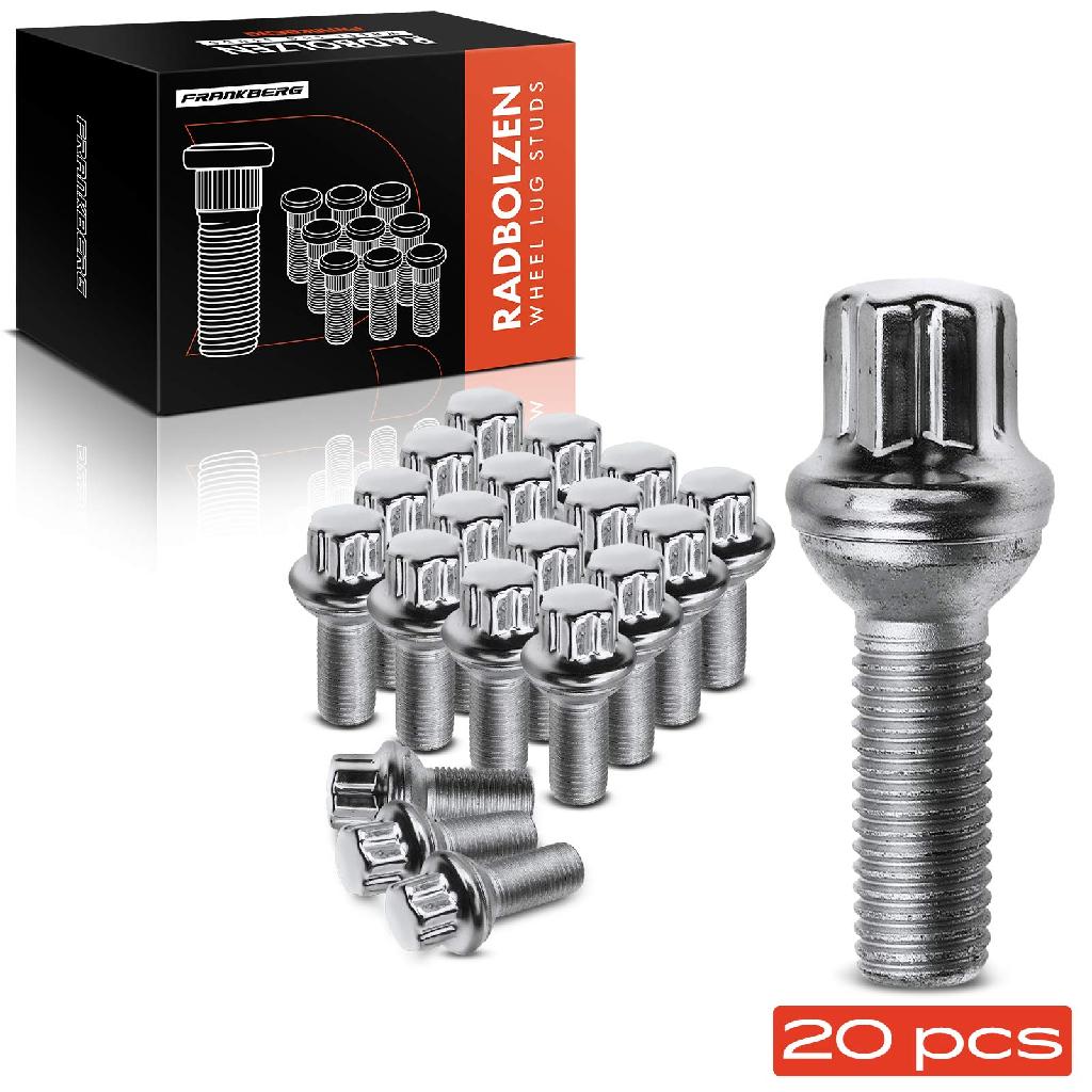 20x Radschraube für Mercedes-Benz W204 W211 W212 W221 R172 A207 C216