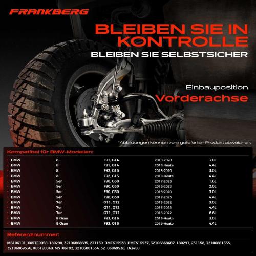 2x Spurstangenkopf Vorderachse für BMW 5er F90 G30 5er Touring G31 6 Gran Turismo G32 7er G11 G12 Bild 2x Spurstangenkopf Vorderachse für BMW 5er F90 G30 5er Touring G31 6 Gran Turismo G32 7er G11 G12