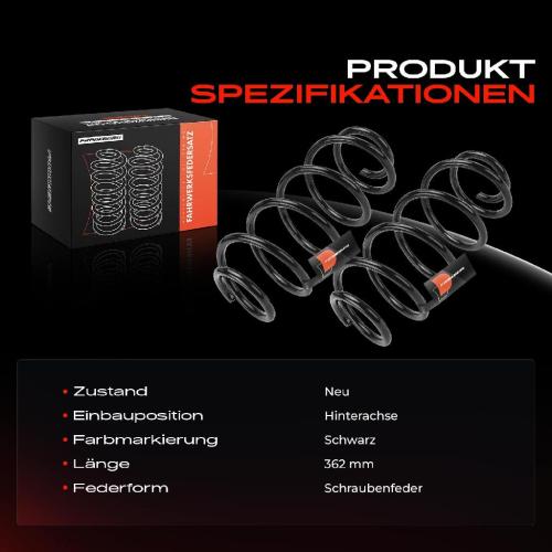 Frankberg 2x Fahrwerksfeder Hinterachse für Renault Kangoo Express FW0/1 Grand Kangoo KW0/1 Bj ab 2008 Bild Frankberg 2x Fahrwerksfeder Hinterachse für Renault Kangoo Express FW0/1 Grand Kangoo KW0/1 Bj ab 2008