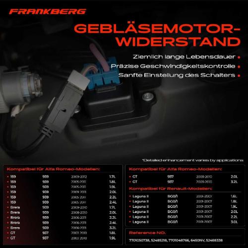 1x Widerstand Vorwiderstand Gebläsemotor für Alfa Romeo 159 GT Renault Laguna II Bild 1x Widerstand Vorwiderstand Gebläsemotor für Alfa Romeo 159 GT Renault Laguna II