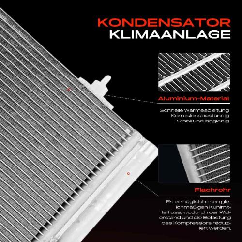 1x Kondensator Klimaanlage für Citroën C5 III RD Peugeot 508 I 8D Bild 1x Kondensator Klimaanlage für Citroën C5 III RD Peugeot 508 I 8D