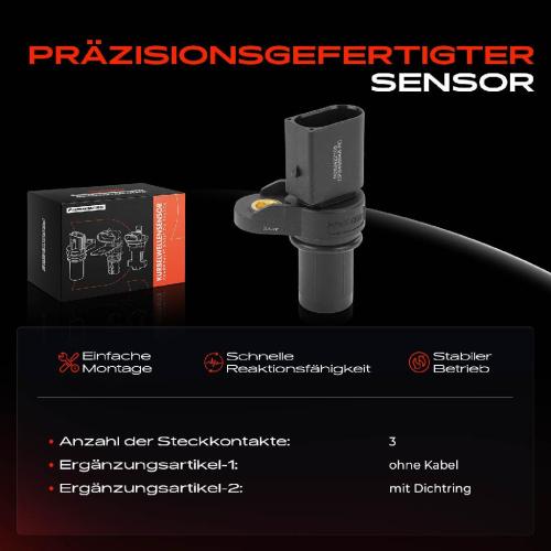 1x Kurbelwellensensor Impulsgeber für BMW E46 E60 E81 E82 E87 E88 E90-E93 X1 X3 Z4 Bild 1x Kurbelwellensensor Impulsgeber für BMW E46 E60 E81 E82 E87 E88 E90-E93 X1 X3 Z4
