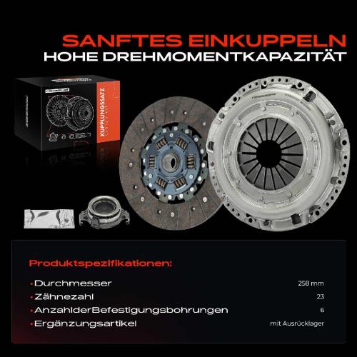 1x Kupplungssatz für Hyundai H-1 Cargo TQ H-1 Travel 2.5L 2008-2023 Bild 1x Kupplungssatz für Hyundai H-1 Cargo TQ H-1 Travel 2.5L 2008-2023