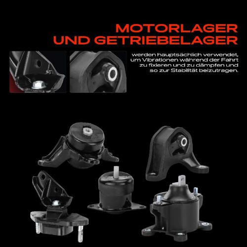 2x Getriebelagerlager Motorlager Vorne und Hinten für Honda Accord VIII CU CW 2.4L Bild 2x Getriebelagerlager Motorlager Vorne und Hinten für Honda Accord VIII CU CW 2.4L