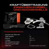 1x Zahnriemensatz Zahnriemen Wasserpumpe für Citroën BX C15 Visa ZX Peugeot 205 305