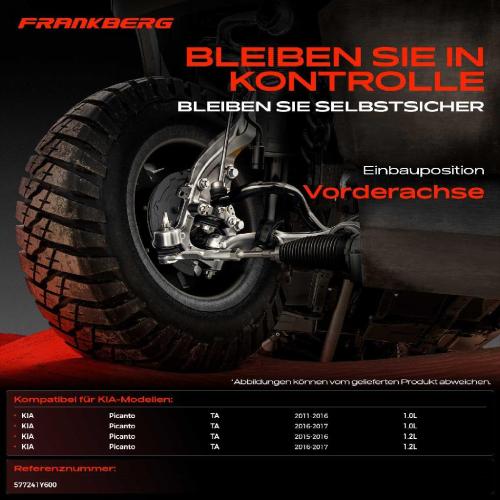 Frankberg 2x Spurstange Vorderachse f r KIA Picanto TA 1.0L 1.2L 2011-2017 Bild Frankberg 2x Spurstange Vorderachse f r KIA Picanto TA 1.0L 1.2L 2011-2017