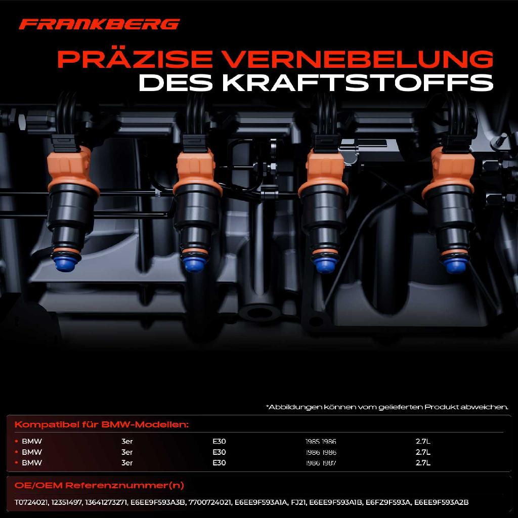 6x Einspritzventil Einspritzdüse für BMW 3er E30 325e 2.7L 1985-1987