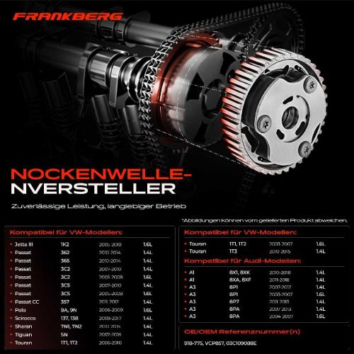 1x Nockenwellenversteller für VW Golf Passat Skoda 1.4L 1.6L Bild 1x Nockenwellenversteller für VW Golf Passat Skoda 1.4L 1.6L