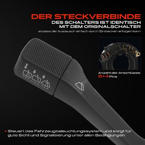 1x Kombischalter Lenkstockschalter für VW Golf II 19E 1G1 Jetta II 165 19E 1G2 Bild 1x Kombischalter Lenkstockschalter für VW Golf II 19E 1G1 Jetta II 165 19E 1G2