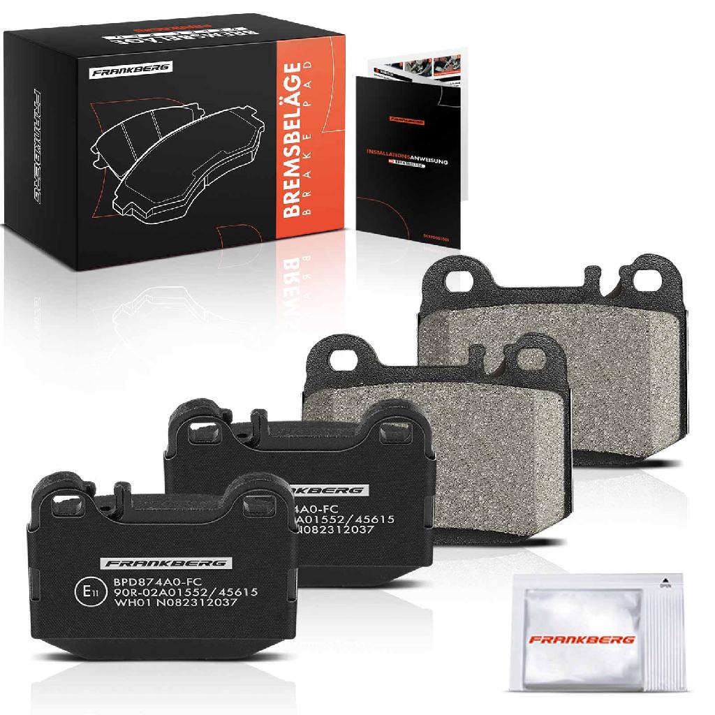 4x Bremsbeläge Hinterachse für Mercedes-Benz M-Klasse W163 2.7L-5.4L 1998-2005