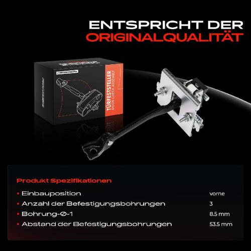 1x Türfeststeller Türfangband Türstopper Vorne für Peugeot 3008 MPV 0U 5008 0E 1.6L 2.0L Bild 1x Türfeststeller Türfangband Türstopper Vorne für Peugeot 3008 MPV 0U 5008 0E 1.6L 2.0L