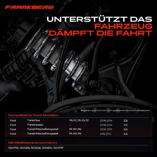 2x Fahrwerksfeder Vorderachse für Ford Transit FB FC FD FS FZ FF FM FN 2006-2014 Bild 2x Fahrwerksfeder Vorderachse für Ford Transit FB FC FD FS FZ FF FM FN 2006-2014