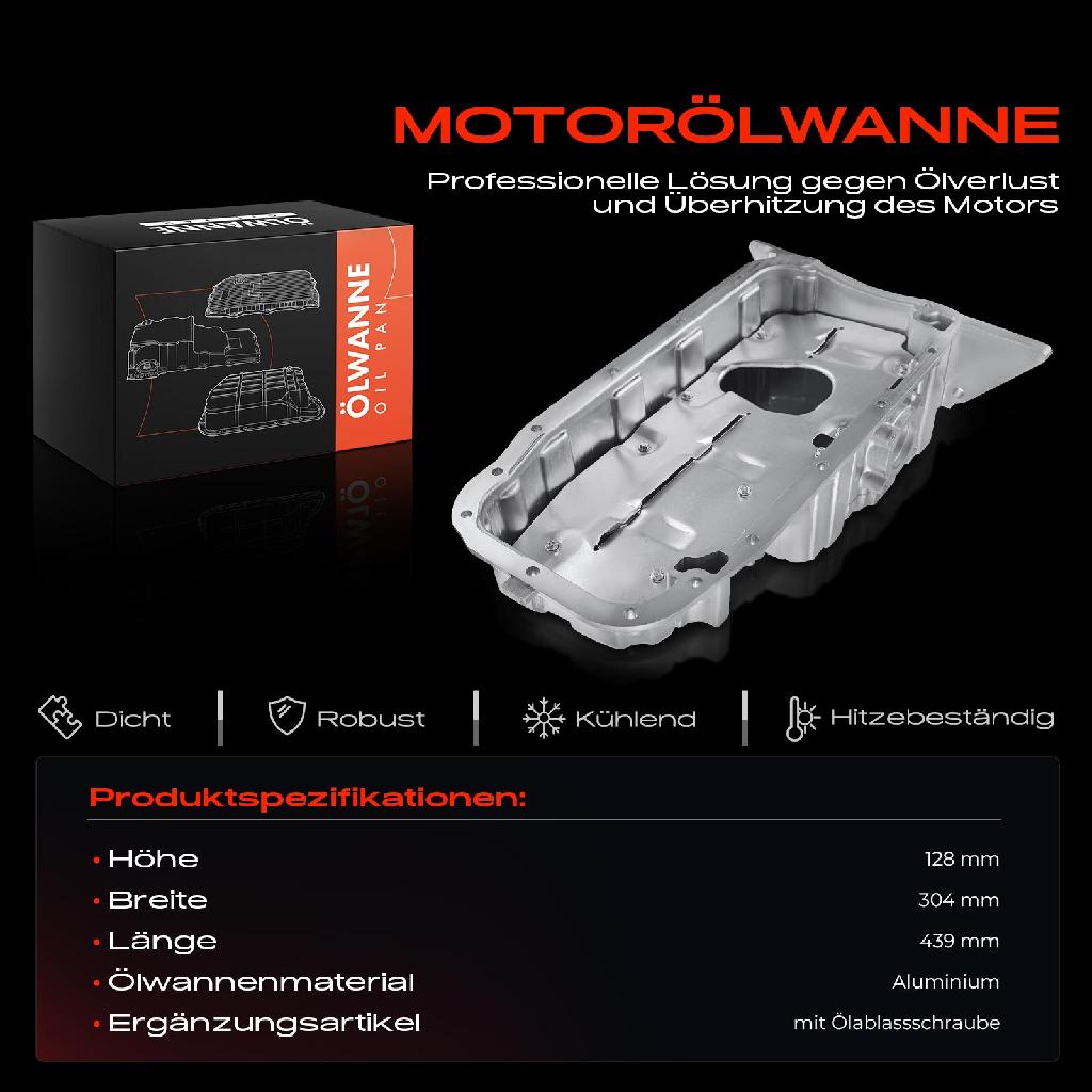 1x Ölwanne Motorölwanne für Opel Astra G F67 F35 F48 F08 F07 F69 Vectra B 36 31 Zafira A F75 1.8L
