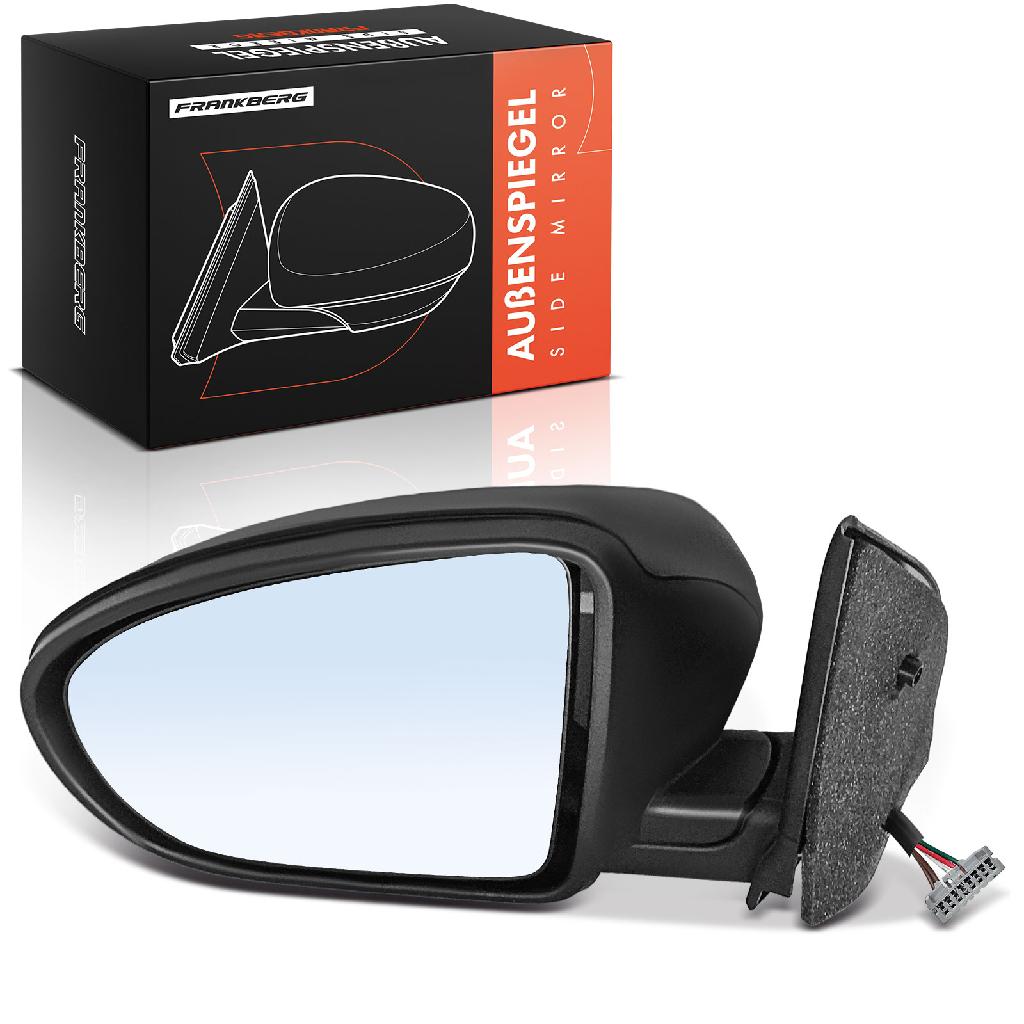 Frankberg 1x Außenspiegel Links für Nissan Qashqai I J10 JJ10E NJ10 1.5L 1.6L 2.0L 2007-2013