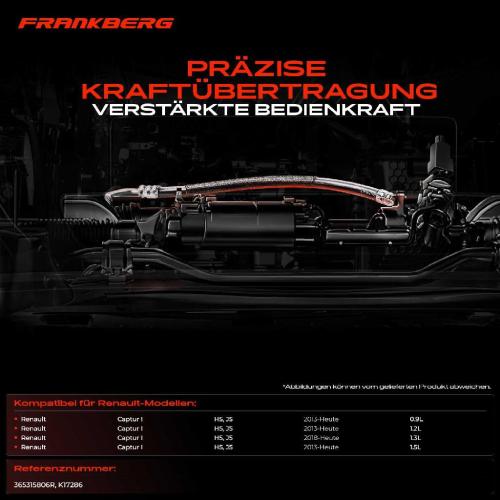 1x Seilzug Feststellbremse Hinterachse links für Renault Captur I H5 J5 0.9L-1.5L Bj ab 2013 Bild 1x Seilzug Feststellbremse Hinterachse links für Renault Captur I H5 J5 0.9L-1.5L Bj ab 2013