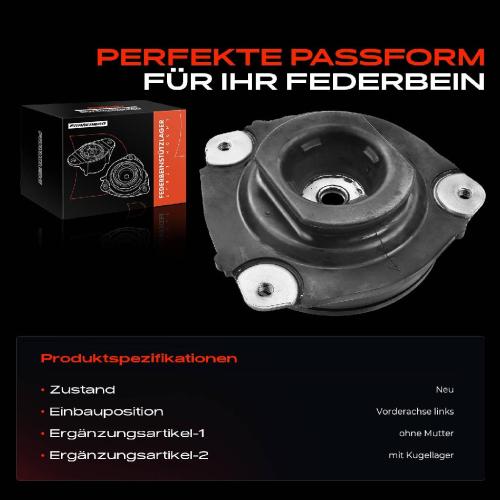 1x Domlager Federbeinstütz lager für Nissan Juke F15 Leaf ZE0 Bj ab 2010 Bild 1x Domlager Federbeinstütz lager für Nissan Juke F15 Leaf ZE0 Bj ab 2010