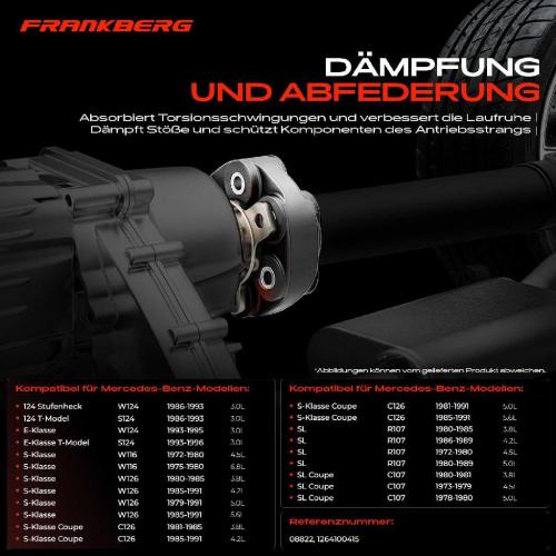 1x Gelenkscheibe Hardyscheibe Kardanwelle für Mercedes-Benz W124 S124 W116 W126 C126 R107 C107 Bild 1x Gelenkscheibe Hardyscheibe Kardanwelle für Mercedes-Benz W124 S124 W116 W126 C126 R107 C107