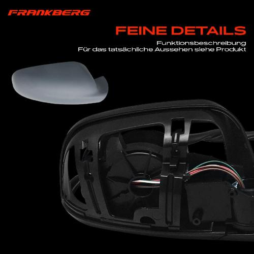 Frankberg 1x Außenspiegel Rechts für Peugeot 307 3A/C 3B 3H 3E 307 2000-2016 Bild Frankberg 1x Außenspiegel Rechts für Peugeot 307 3A/C 3B 3H 3E 307 2000-2016