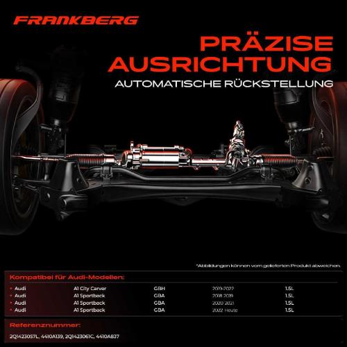Frankberg 1x Lenkgetriebe Servolenkgetriebe für Audi A1 GBA GBH 35 TFSI Bj ab 2018 Bild Frankberg 1x Lenkgetriebe Servolenkgetriebe für Audi A1 GBA GBH 35 TFSI Bj ab 2018