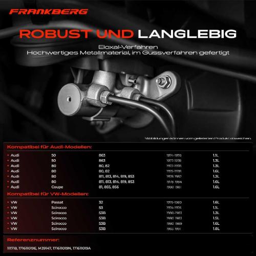 1x Hauptbremszylinder Bremszylinder für VW Golf Polo Passat Jetta Caddy Audi 50 80 Bild 1x Hauptbremszylinder Bremszylinder für VW Golf Polo Passat Jetta Caddy Audi 50 80