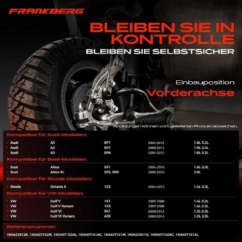 1x Querlenker Satz Vorderachse für VW Caddy MPV Kasten/MPV EOS Golf Plus V Variant VI Jetta Scirocco Touran Bild 1x Querlenker Satz Vorderachse für VW Caddy MPV Kasten/MPV EOS Golf Plus V Variant VI Jetta Scirocco Touran