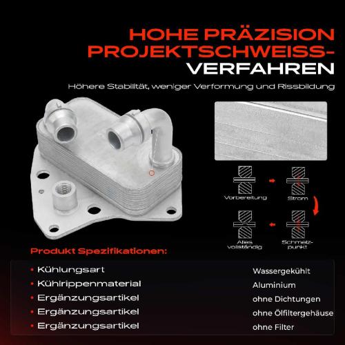 Frankberg 1x Ölkühler Motoröl für Alfa Romeo Mito 955 Fiat Bravo Doblo Opel Lancia Bild Frankberg 1x Ölkühler Motoröl für Alfa Romeo Mito 955 Fiat Bravo Doblo Opel Lancia