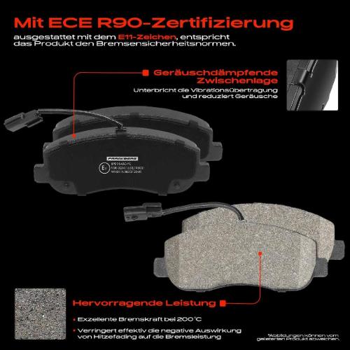 4x Bremsbeläge Vorderachse für Opel Movano B Renault Master III Vauxhall MK II (B) Chassis/Cab Combi Van Bild 4x Bremsbeläge Vorderachse für Opel Movano B Renault Master III Vauxhall MK II (B) Chassis/Cab Combi Van