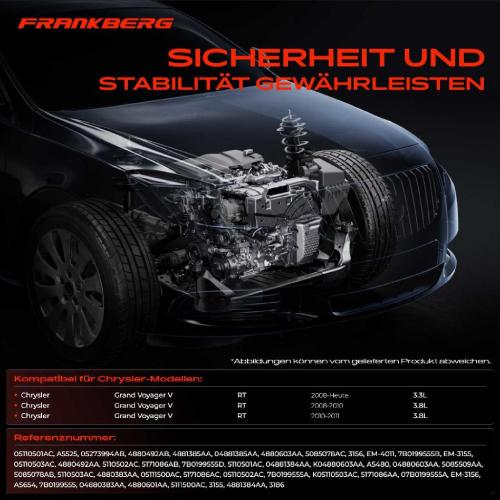 3x Motorlager Vorne und Hinten für Chrysler Grand Voyager V RT 3.3L Bild 3x Motorlager Vorne und Hinten für Chrysler Grand Voyager V RT 3.3L
