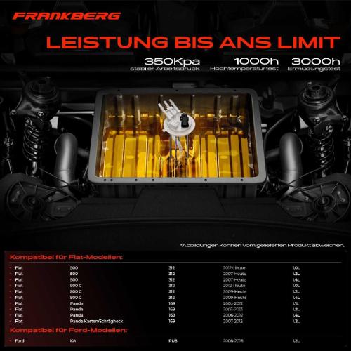 1x Kraftstoffpumpe für Fiat 500 C Panda Kasten/Schrägheck Ford KA 1.0L 1.2L 1.4L 1.1L Bj ab 2003 Bild 1x Kraftstoffpumpe für Fiat 500 C Panda Kasten/Schrägheck Ford KA 1.0L 1.2L 1.4L 1.1L Bj ab 2003