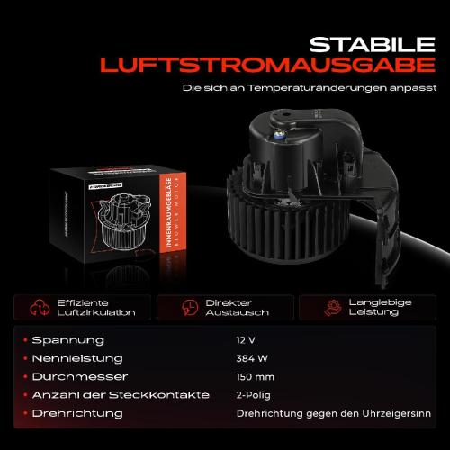 Frankberg 1x Gebläsemotor Innenraumgebläse für VW Multivan T5 7H 7E Transporter Bus T5 7J Bild Frankberg 1x Gebläsemotor Innenraumgebläse für VW Multivan T5 7H 7E Transporter Bus T5 7J