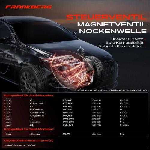 1x Steuerventil Nockenwellenverstellung für VW Golf Polo Audi A4 A3 Seat Skoda Bild 1x Steuerventil Nockenwellenverstellung für VW Golf Polo Audi A4 A3 Seat Skoda