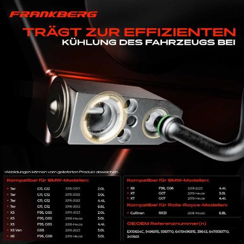 1x Expansionsventil Klimaanlage für BMW F90 G30 G31 G32 G11 G12 G14 G15 G05 G06 G07 Bild 1x Expansionsventil Klimaanlage für BMW F90 G30 G31 G32 G11 G12 G14 G15 G05 G06 G07
