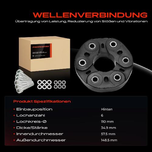 1x Gelenkscheibe Hardyscheibe Kardanwelle Hinten für Mercedes-Benz GL-Klasse M-Klasse R-Klasse Bild 1x Gelenkscheibe Hardyscheibe Kardanwelle Hinten für Mercedes-Benz GL-Klasse M-Klasse R-Klasse