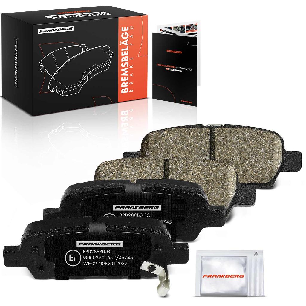 4x Bremsbeläge Hinterachse für Infiniti EX G Cabriolet Coupe Stufenheck M Q50 Q60 Q70 QX50 I Nissan