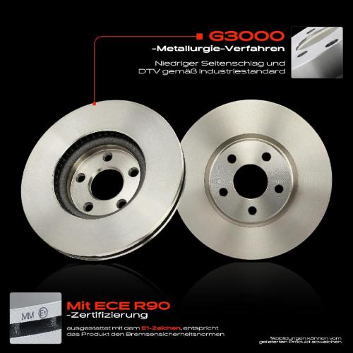 Frankberg 2x Bremsscheiben Vorderachse für Ford Galaxy CK S-Max CJ WA6 1.5L 2.0L Bj ab 2015 Bild Frankberg 2x Bremsscheiben Vorderachse für Ford Galaxy CK S-Max CJ WA6 1.5L 2.0L Bj ab 2015