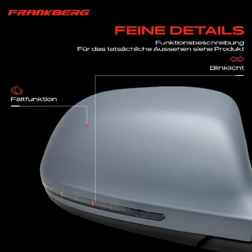 Frankberg 1x Außenspiegel Rechts für Audi A4 Allroad Avant 8K2 8KH 8K5 2007-2016 Bild Frankberg 1x Außenspiegel Rechts für Audi A4 Allroad Avant 8K2 8KH 8K5 2007-2016