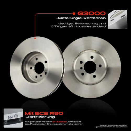 2x Bremsscheiben Vorderachse für BMW F10 F07 F11 F06 F12 F13 F01 F02 F03 F04 2008-2018 Bild 2x Bremsscheiben Vorderachse für BMW F10 F07 F11 F06 F12 F13 F01 F02 F03 F04 2008-2018