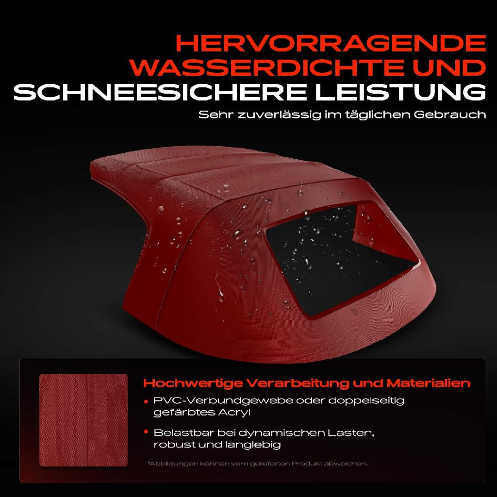 1x Cabrioverdeck Softtop Verdeckbezug für Fiat Barchetta 183 Audi BMW Porsche